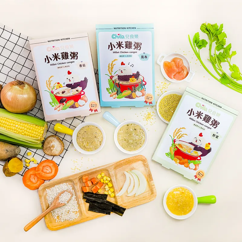 兒食樂-小米雞粥 150g*2入/盒 │ 即食‧ 免煮‧常溫寶寶粥