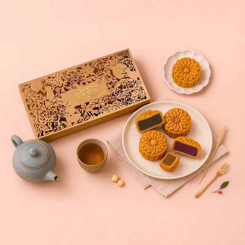 Maizih微笑麥子-圓滿月餅禮盒 8入/盒 (520g) 【2025中秋禮盒/綜合月餅/馬來西亞限定販售】