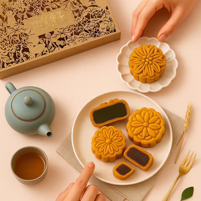 Maizih微笑麥子-圓滿月餅禮盒 8入/盒 (520g) 【2025中秋禮盒/綜合月餅/馬來西亞限定販售】 Maizih微笑麥子-圓滿月餅禮盒 8入/盒 (520g) 【2025中秋禮盒/綜合月餅/馬來西亞限定販售】